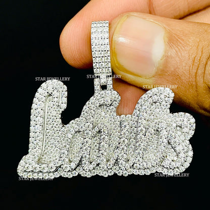 Custom Letter VVS Moissanite Pendant