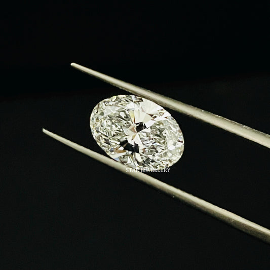 IGI Certified 2.50 Ct CVD Lab Oval Cut Loose Diamond