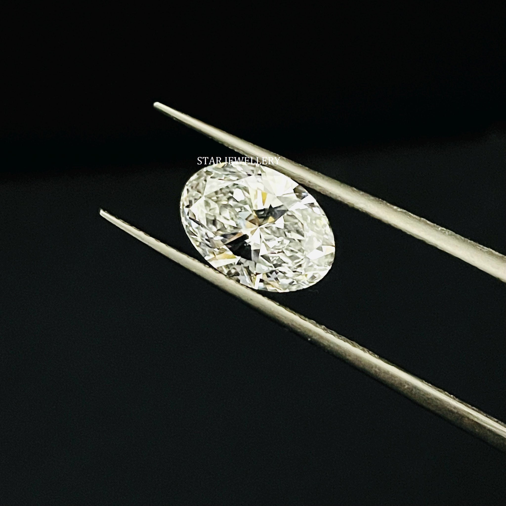 IGI Certified 2.50 Ct CVD Lab Oval Cut Loose Diamond