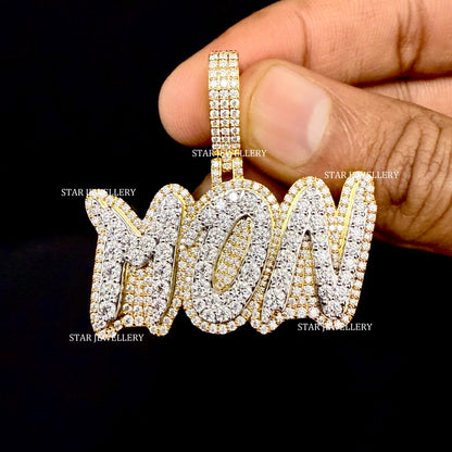VVS Moissanite Custom Icedout Letter Pendant