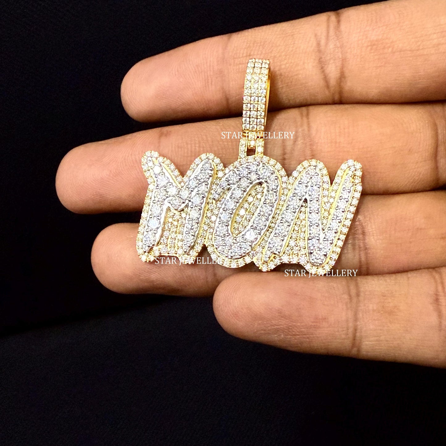 VVS Moissanite Custom Icedout Letter Pendant