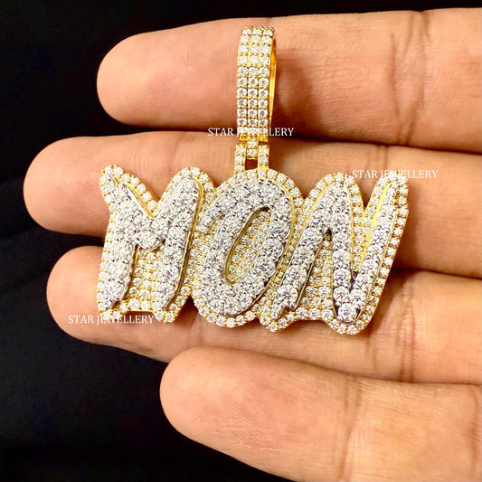 VVS Moissanite Custom Icedout Letter Pendant
