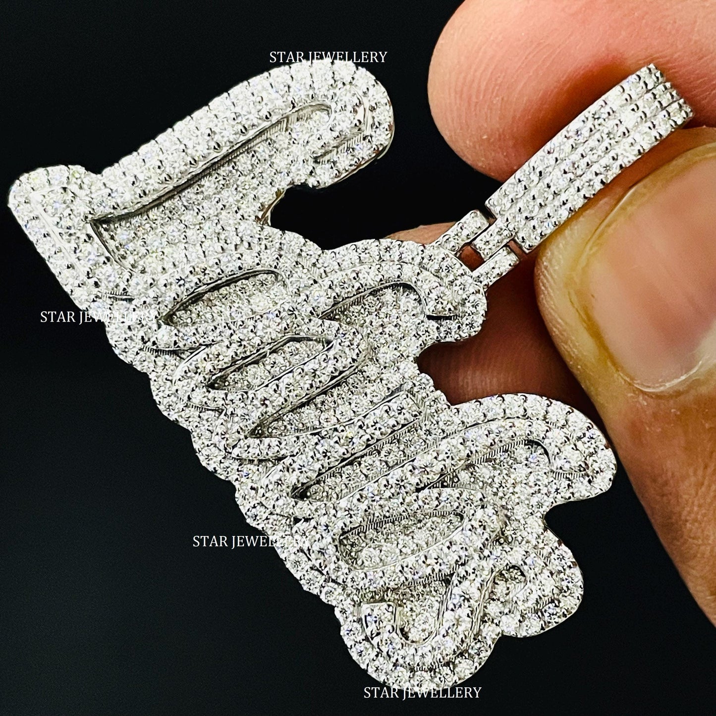 Custom Letter VVS Moissanite Pendant