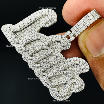 Custom Letter VVS Moissanite Pendant