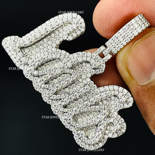 Custom Letter VVS Moissanite Pendant