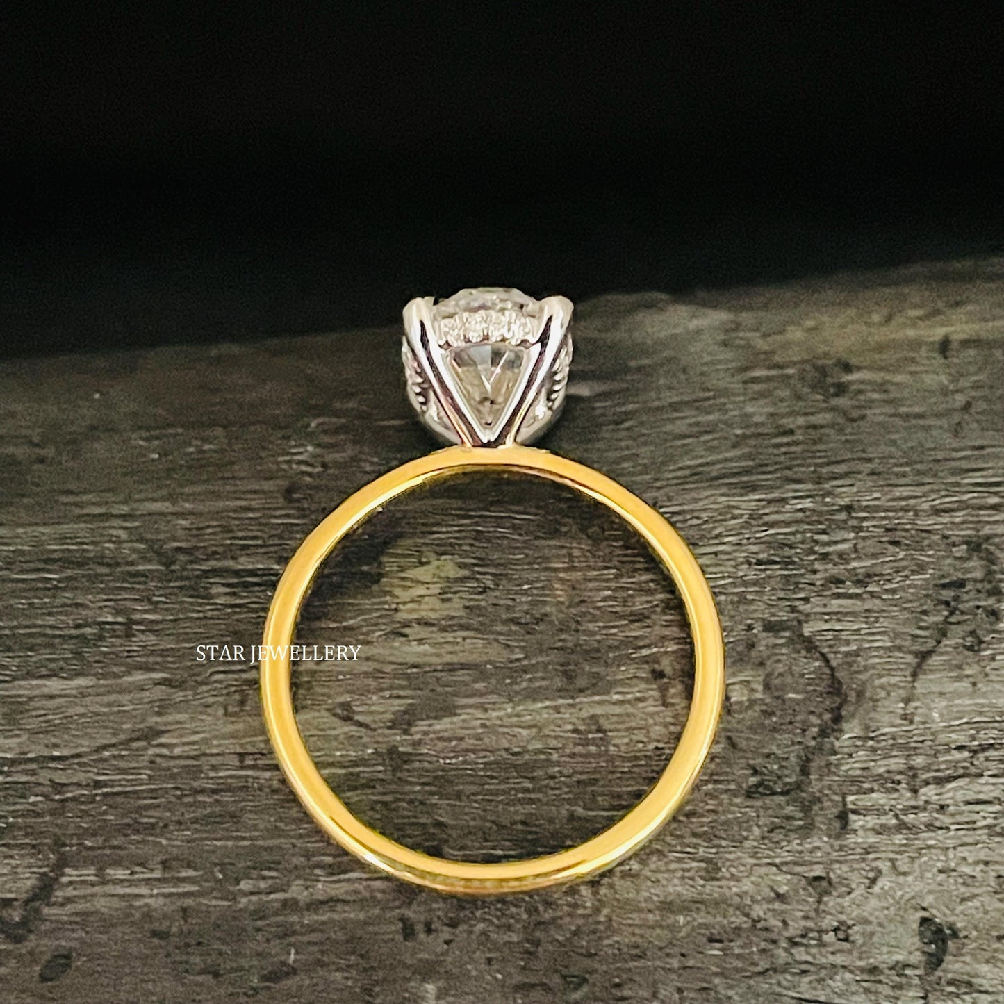 3.00 Ct IGI Certified Oval Cut Lab Grown Diamond Hidden Halo Ring
