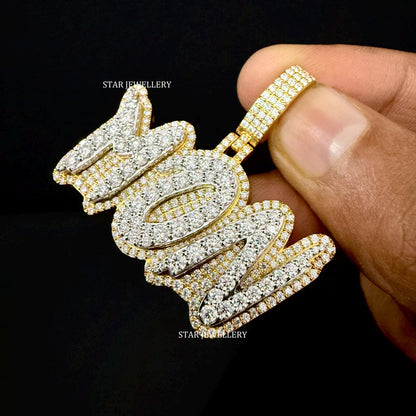 VVS Moissanite Custom Icedout Letter Pendant