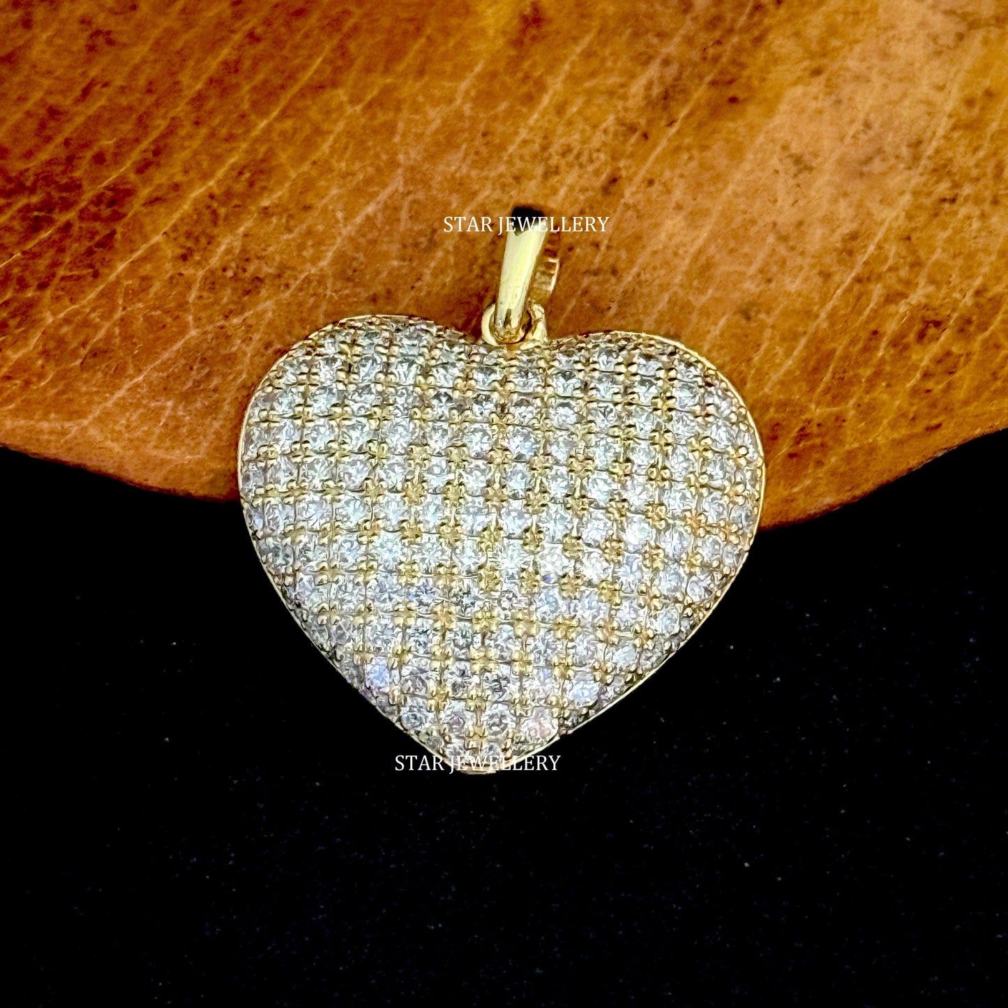 Natural Diamond Bridal Heart Pendant