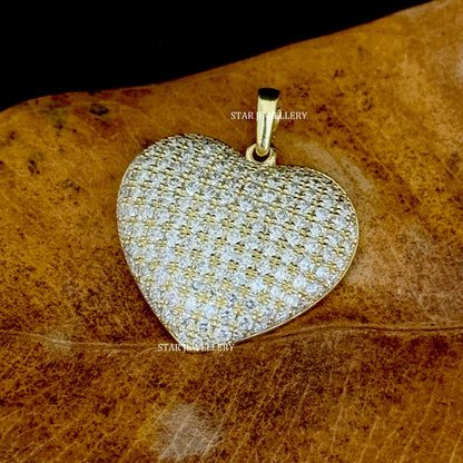 Natural Diamond Bridal Heart Pendant