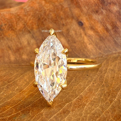 1.0 - 2.0 Ct Marquise Cut IGI Certified Lab Grown Ring