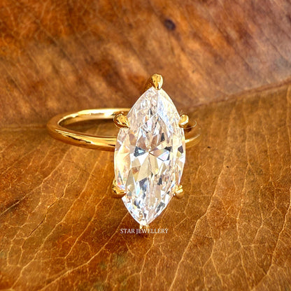 1.0 - 2.0 Ct Marquise Cut IGI Certified Lab Grown Ring
