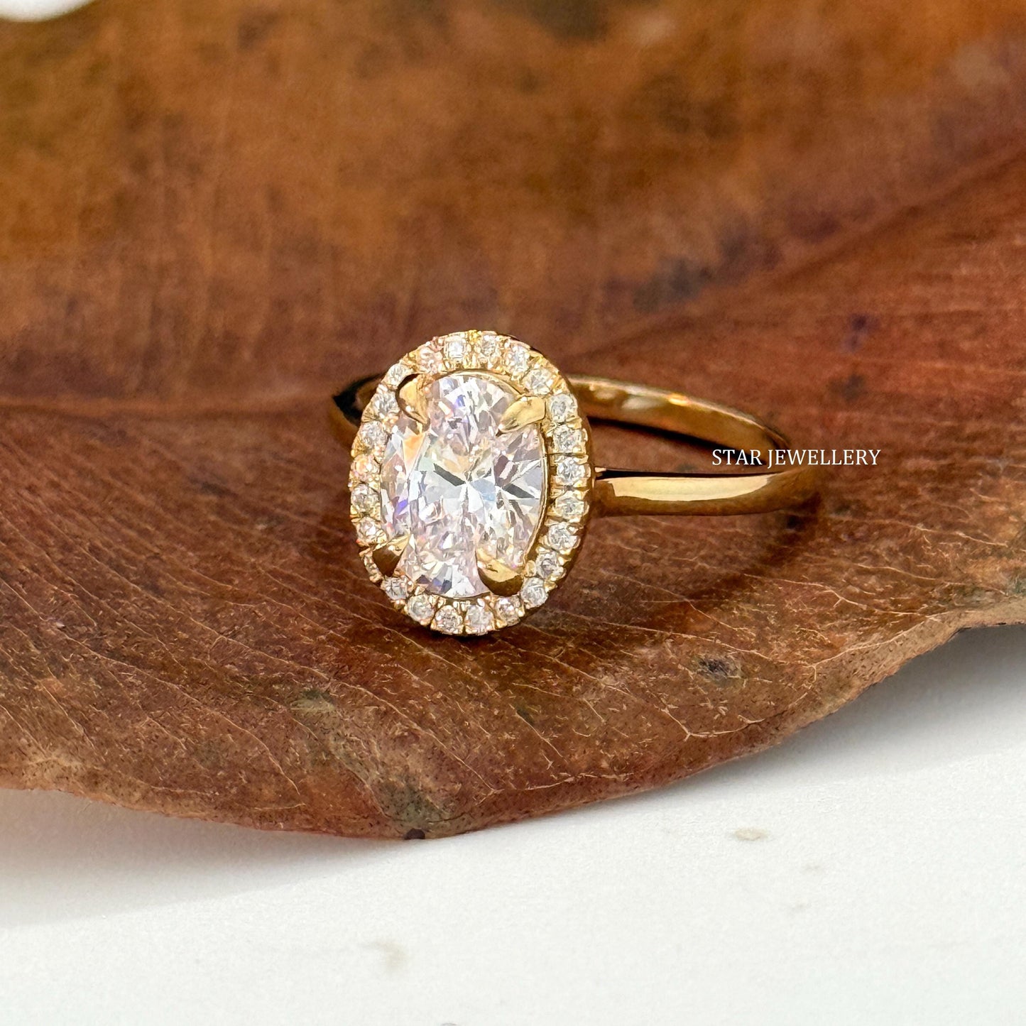 1.00 Ct - 3.00 Ct IGI Certified Oval Cut Lab Grown Diamond Engagement Ring
