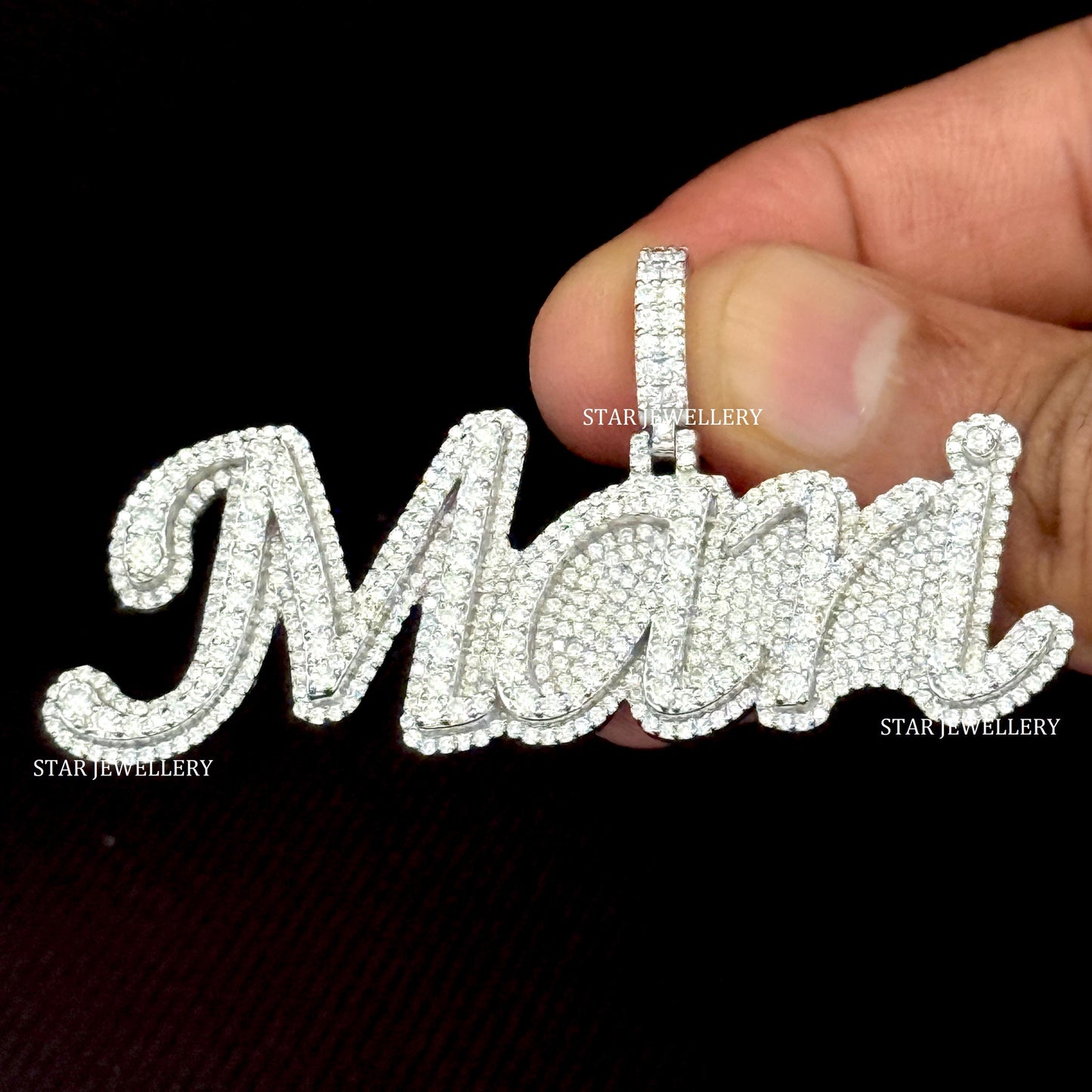 VVS Moissanite Custom Icedout Pendant