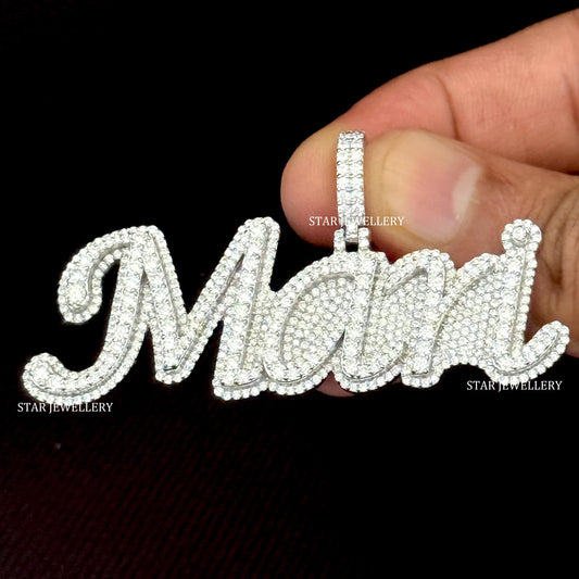VVS Moissanite Custom Icedout Pendant