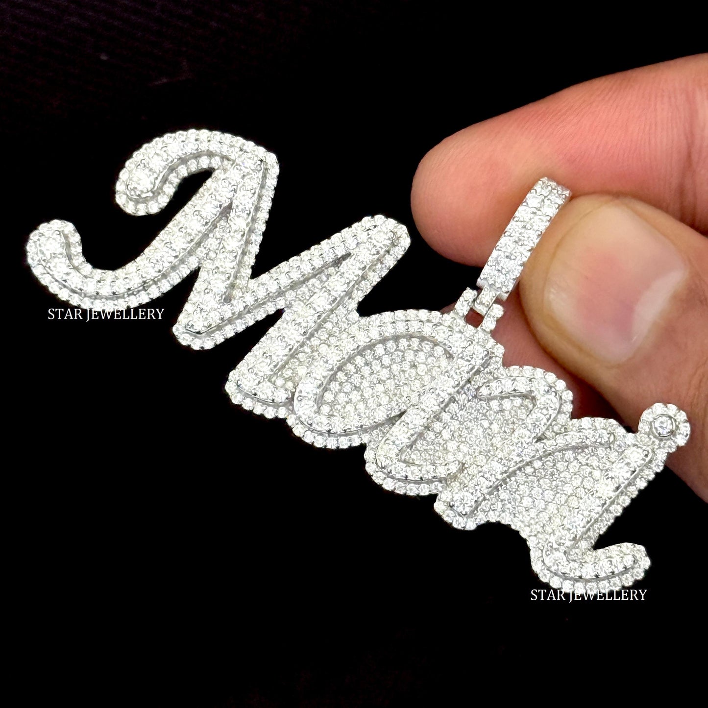 VVS Moissanite Custom Icedout Pendant