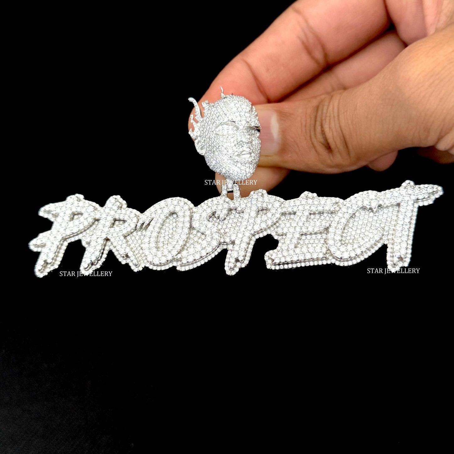 VVS Moissanite Pendant with Custom 3D Bail