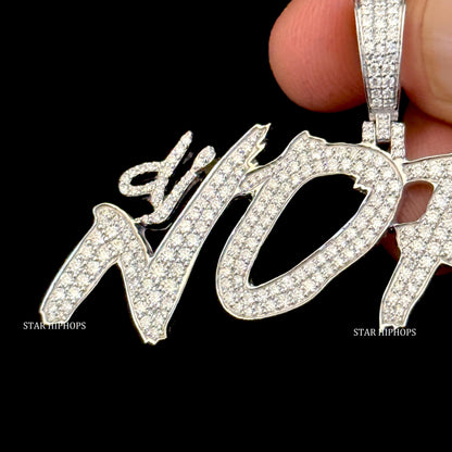 Icedout VVS Moissanite 925 Sterling Silver Custom Unisex Pendant