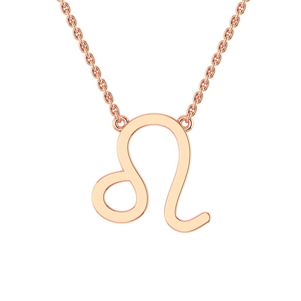 Leo Zodiac Sign Gold Celestial Necklace