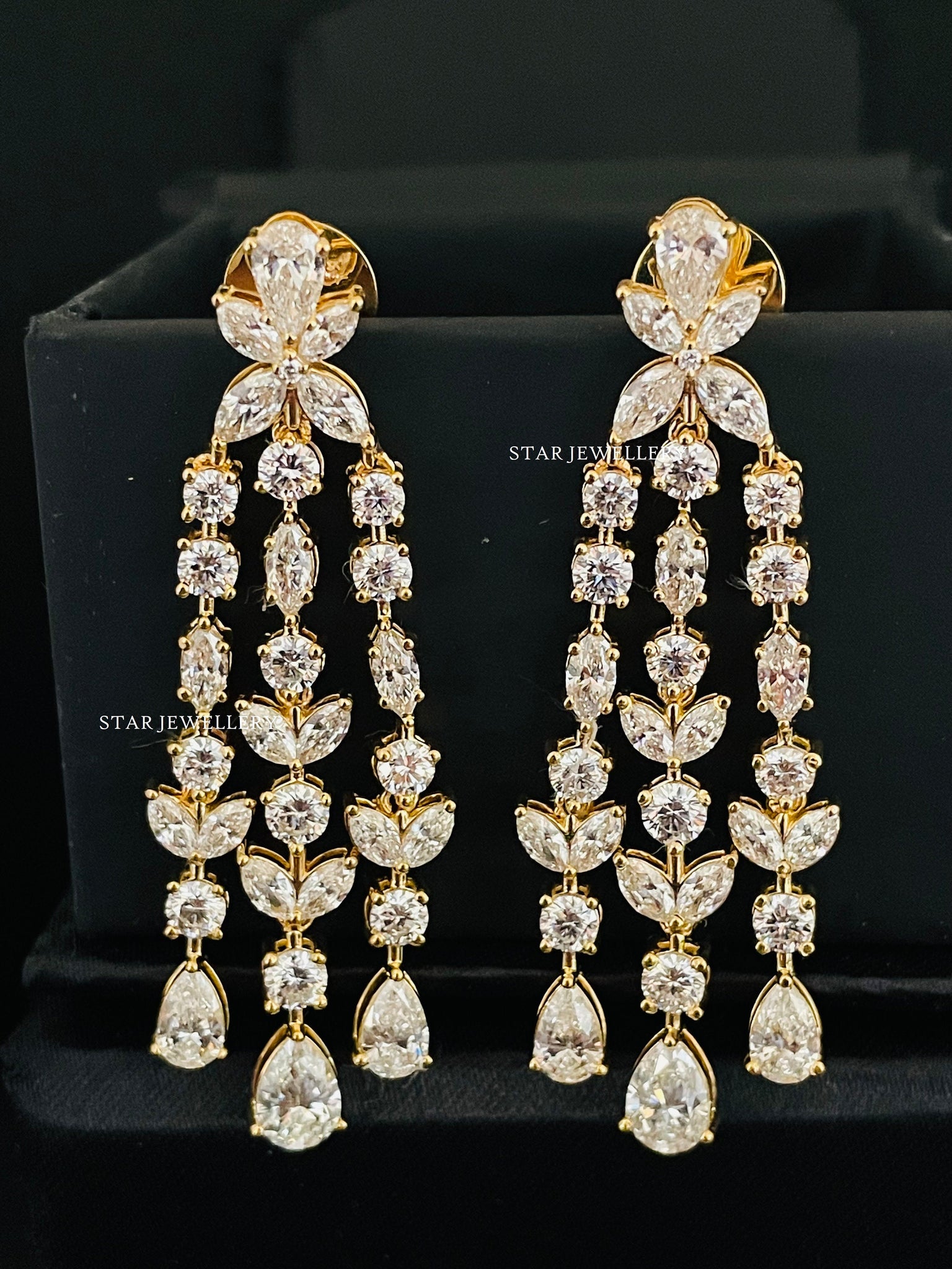 7.50 Ct Lab Grown Diamond Chandelier Earring